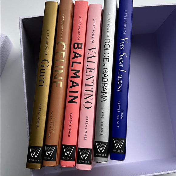 no brand Other - Luxury Fashion Book Set (6) + Authentic DIOR Gift Box | Chic Decor